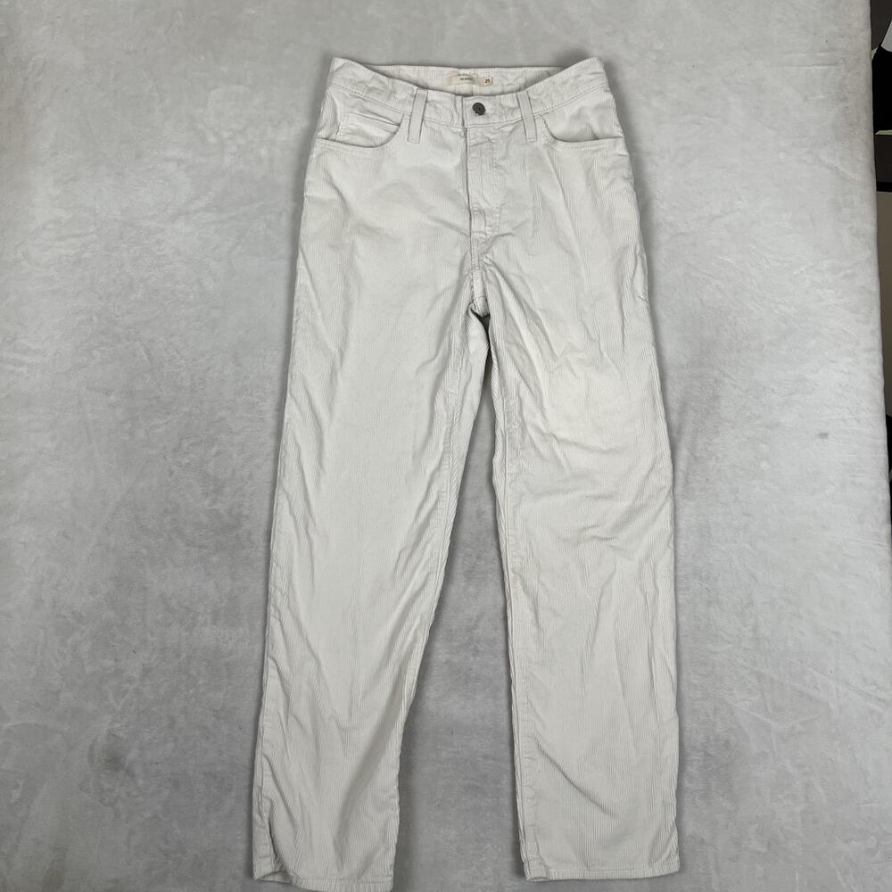 Levi's 94 Baggy Corduroy Pants Womens 29x31 White Relaxed Fit Straight Leg